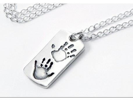 Double Hand/Foot Print Dog Tag
