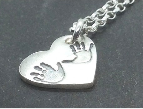 Happy Hands and Funny Feet Heart Pendant